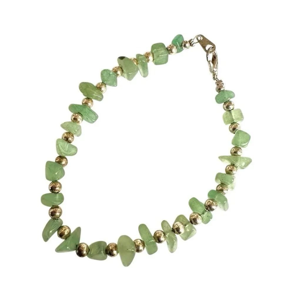 Aventurine chip beaded bracelet